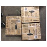 Lot of StyleWell 26 lbs. Concrete and Resin Patio Umbrella Base in Black Customer Returns See Pictures See Pictures