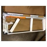 WELLFOR 30 in. W x 72 in. H Pivot Frameless Shower Door in Chrome with Clear Glass  Customer Returns See Pictures See Pictures