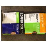 Lot of  3/8 in. x 10 ft. Soft Copper Refrigerant Coil Pipe (1/4 in. ID)  Customer Returns See Pictures See Pictures