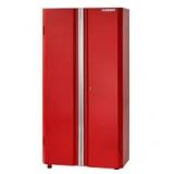 Husky Ready-to-Assemble 24-Gauge Steel Freestanding Garage Cabinet in Red (36.6 in. W x 72 in. H x 18.3 in. D)  Customer Returns See Pictures