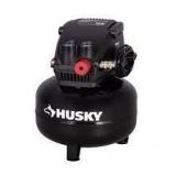 Husky 3 Gal. 120 PSI Portable Electric Oil-Free Light Duty Pancake Air Compressor with Fold Down Handle and 1-Quick Coupler    Customer Returns See Pictures See Pictures