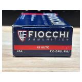 Fiocchi .45 Auto 50 Rounds