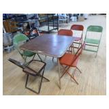 Card Table and 6 Chairs