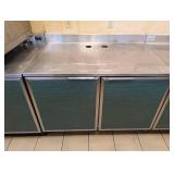 DUKE COMMERCIAL STAINLESS STEEL DOUBLE DOOR WORKTOP CABINET
