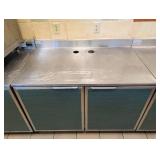 DUKE COMMERCIAL STAINLESS STEEL DOUBLE DOOR WORKTOP CABINET