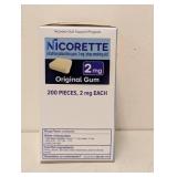 NEW NICORETTE NICOTINE POLACRILEX GUM 2 MG