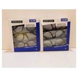 2 FOSTER GRANT DESIGN OPTICS +2.50 READING GLASSES