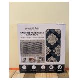 NEW WYATT & ASH MACHINE WASHABLE AREA RUG -BEATRICE (5’ 3” x 7’ 5”)