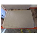 (2) COTTON MEMORY FOAM BATH MATS (TAN)