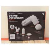 NEW SHARPER IMAGE POWER PERCUSSION EDGE PORTABLE PERCUSSION MASSAGER