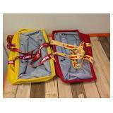 (2) NFL KANSAS CITY CHEIFS UNDER BED STORAGE BINS