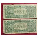 (2) Silver Certificate $1 Notes