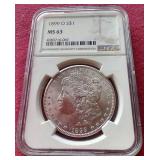 1899-O Morgan Dollar - NGC MS63
