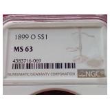 1899-O Morgan Dollar - NGC MS63