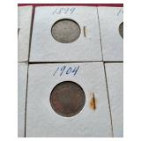 (10) Liberty "V" Nickels