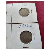 (10) Liberty "V" Nickels