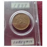 (5) 1800s Sweden Coins