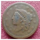 1838 Coronet Head Large Cent