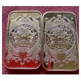 (2) 1oz Copper Bars