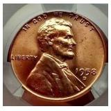 1958-D Wheat Penny - CAC MS65RD