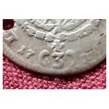 1736 Bavaria Silver 3 Kreuzers Coin