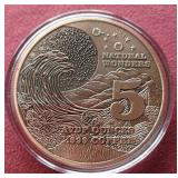 Gorgeous Colorized Amazon Rainforest 5oz Copper Round