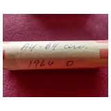 AU/BU Penny Rolls - 1962-D 1963-D 1964-D