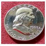 1963 Proof Franklin Half Dollar