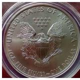 Awesome 2012-S Silver Eagle - ANACS MS70 With Beautiful Wood Case