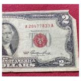 1953 Red Seal $2 Note