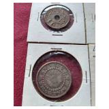 (10) Vintage Foreign Coins in Flips - Includes Third Reich & Silver Coin