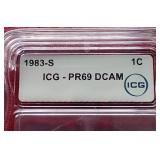 1983-S Penny - ICG PR66 DCAM