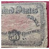 1875 Fractional Currency 50c Note