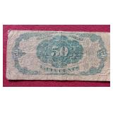 1875 Fractional Currency 50c Note
