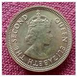 Beautiful 1967 Hong Kong 5 Cent Coin