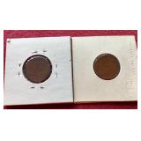 (2) Die Error Wheat Pennies