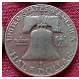 (4) Franklin Half Dollars - 1960, 1960-D, 1961, 1961-D