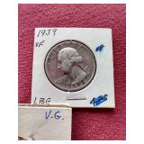 (3) Washington Silver Quarters