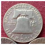 (3) 1953 Franklin Half Dollars - P/D/S