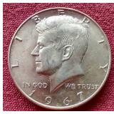 Nice 1967 40% Silver Kennedy Half Dollar