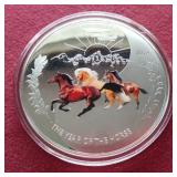 Gorgeous 2014 Tokelau 1oz Silver "Year of the Horse" Coin