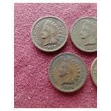 (5) Indian Pennies