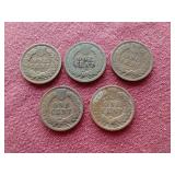 (5) Indian Pennies