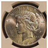 Stunning 1927-S Peace Dollar - NGC MS65 - WOW!