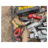 Pallet of corded power tools Dewalt, Milwaukee, Aircat, Ingersol-Rand, Gison Pneumatic, Skil and more