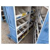 Wood gang box H 77” x 28 ½” x 48 ½”