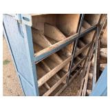 Wood gang box H 77” x 28 ½” x 48 ½”