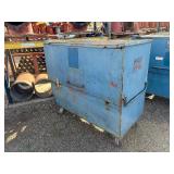 Metal storage jobbox H 56” x W 30 ½” x L 60 ½”