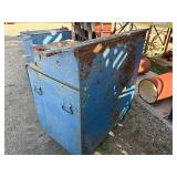 Slant Lid Metal storage jobbox H 53” x W 30” x 48