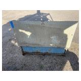 Metal covered storage job site box H 15” x W 26” x L 51”